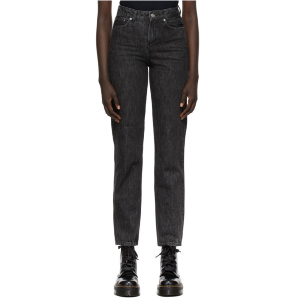 Ganni Straight Leg Jeans - Charcoal Dark‎ Wash Size 26